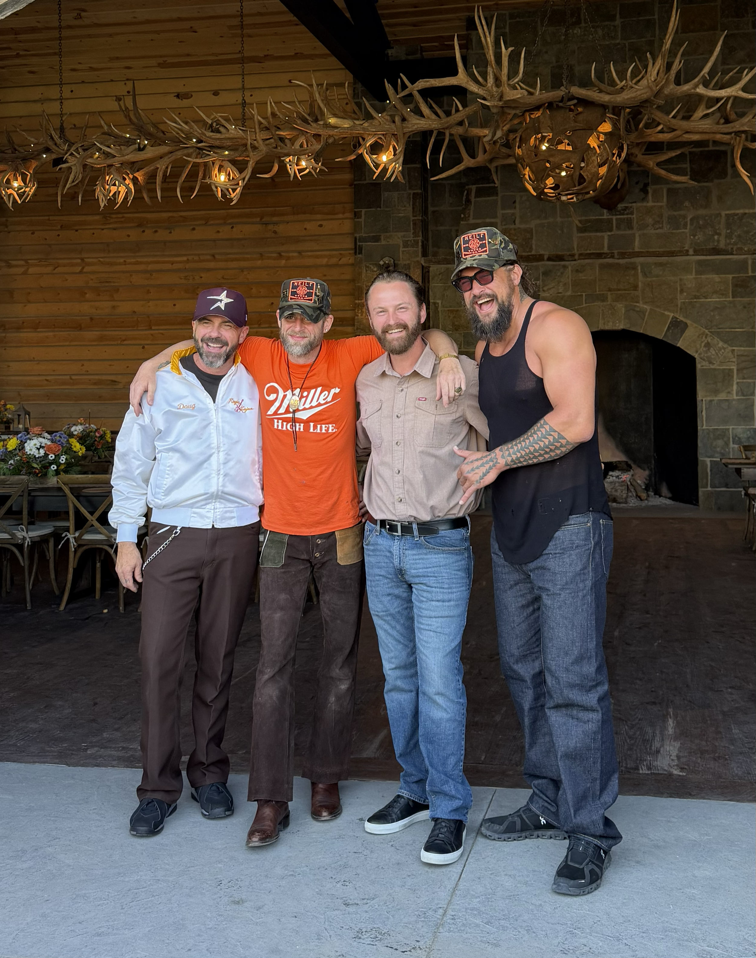 Jason Momoa and his band. Braxton Barlow meeting Jason Momoa. 