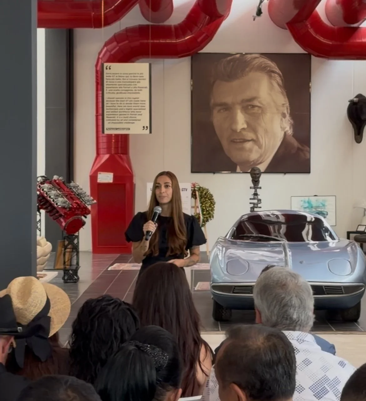 Ana Speaking Lamborghini Factory Museum