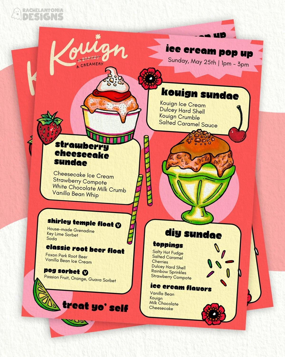 Final Ice Cream Menu Design Mockup