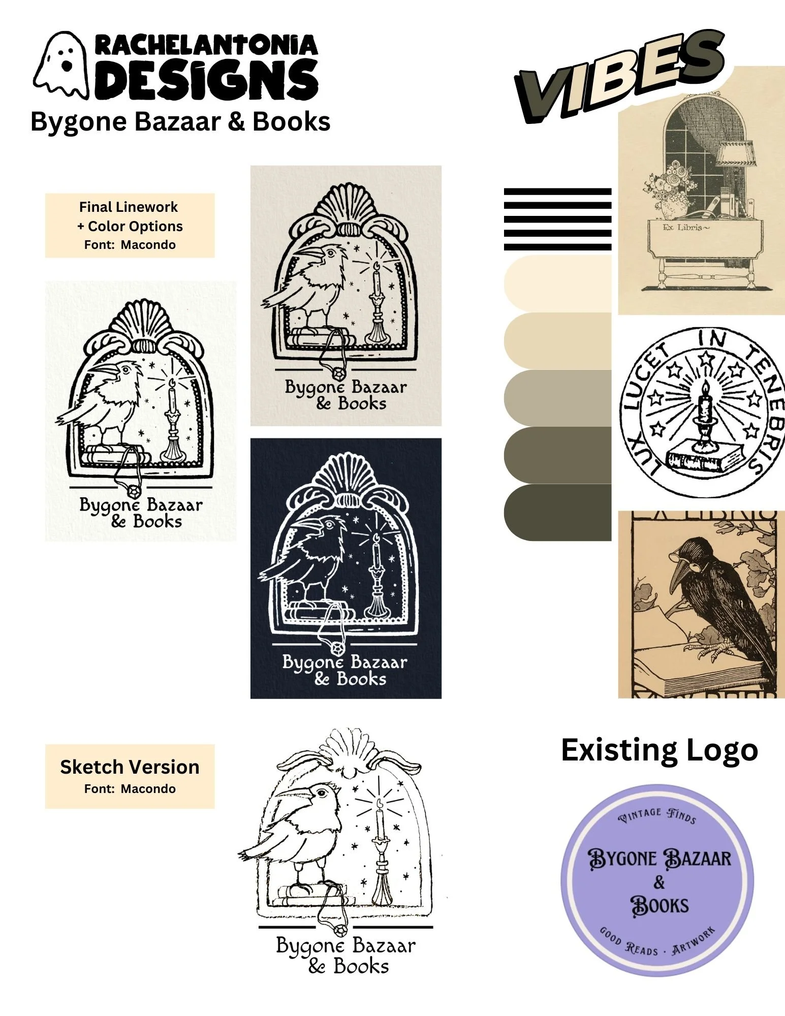Final logo design in multiple colorways