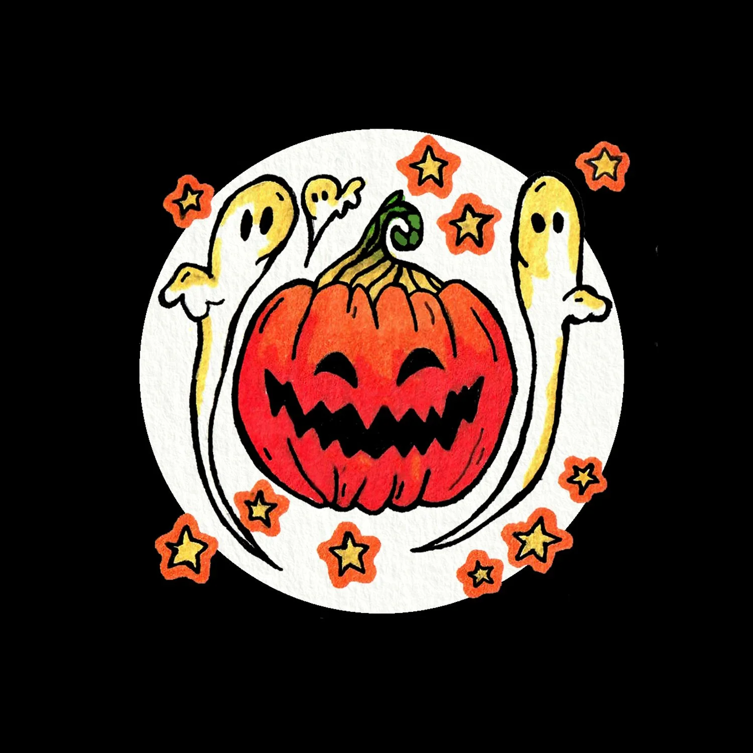 "Vintage Haunts" - t-shirt design for Rachel Antonia Designs 