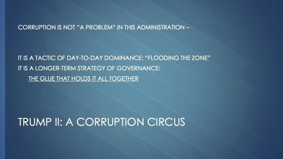 Trump II: A Corruption Circus