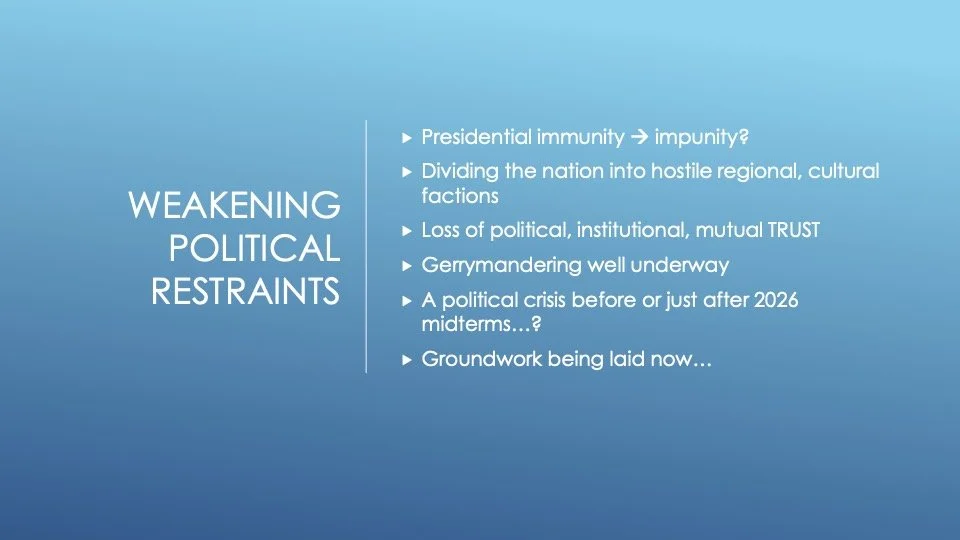 Weakening Political Restraints
