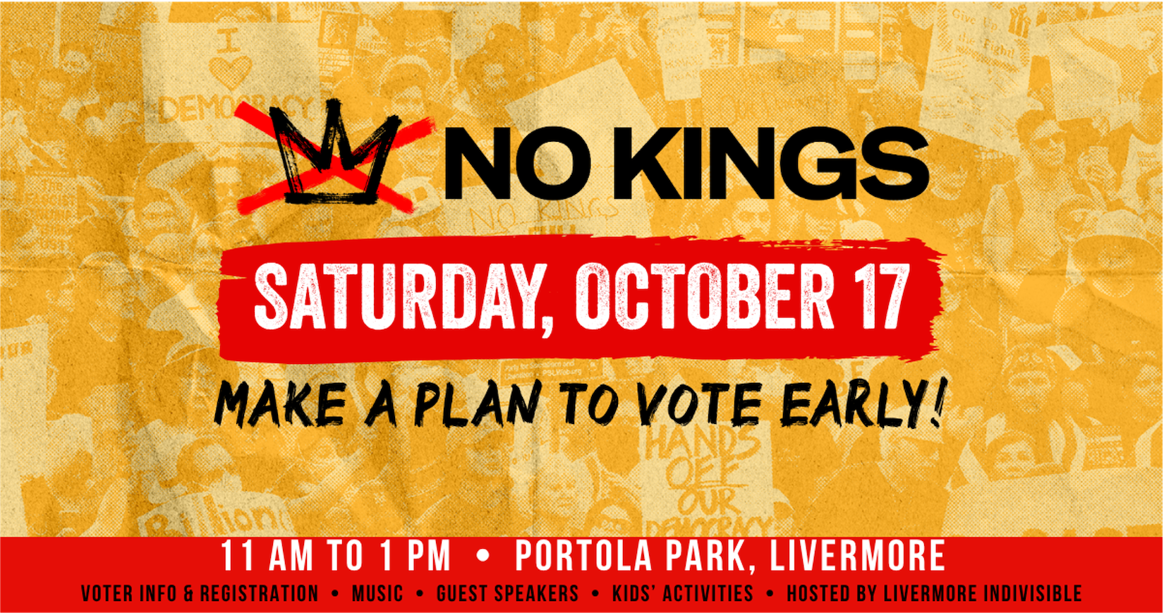 NO KINGS: Vote Early! Livermore