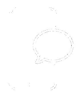 Icon of a smartphone with a speech bubble.