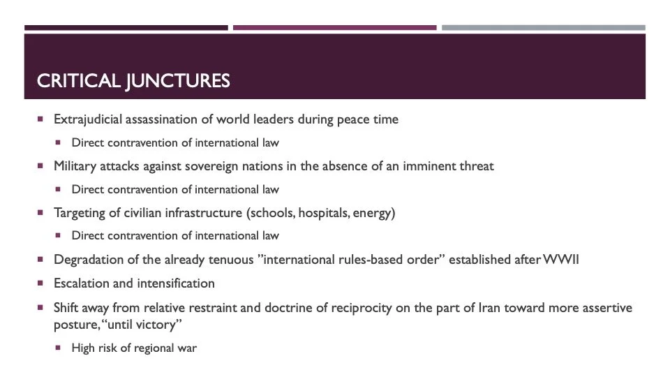 4. Critical Junctures