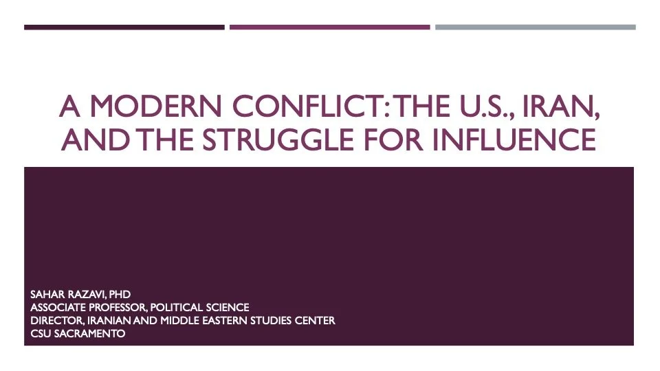 1. A Modern Conflict: the U.S., Iran, and the Struggle for Influence
