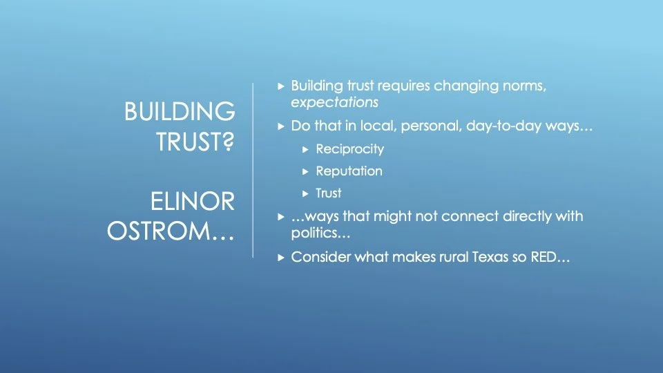 Building Trust?