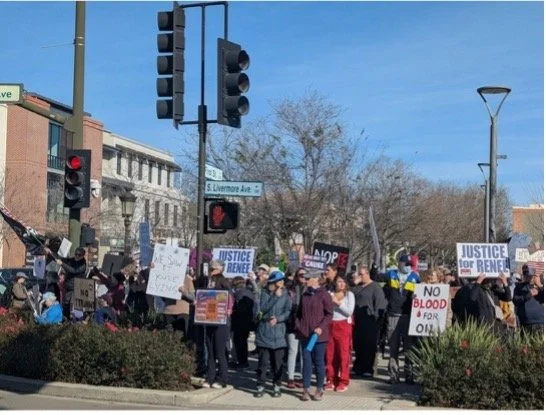 Pop-Up Protest scene
