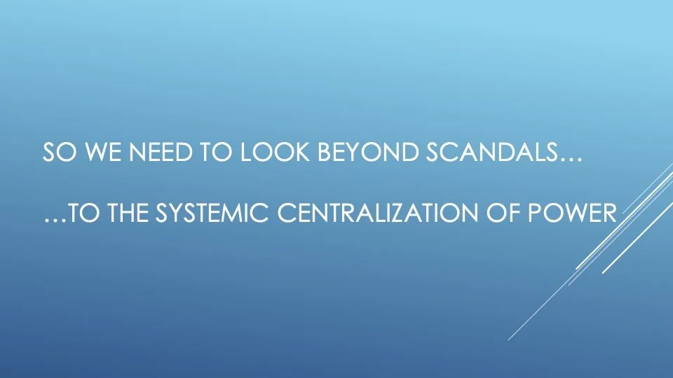 Look Beyond Scandals...