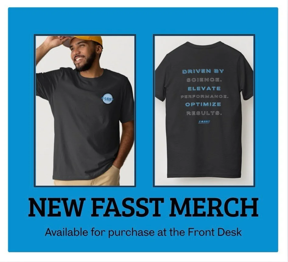AVAILABLE NOW!!!

$25 - for yourself or a gift to another athlete🎁

Just in time for holiday shopping get your FASST t-shirt today‼️