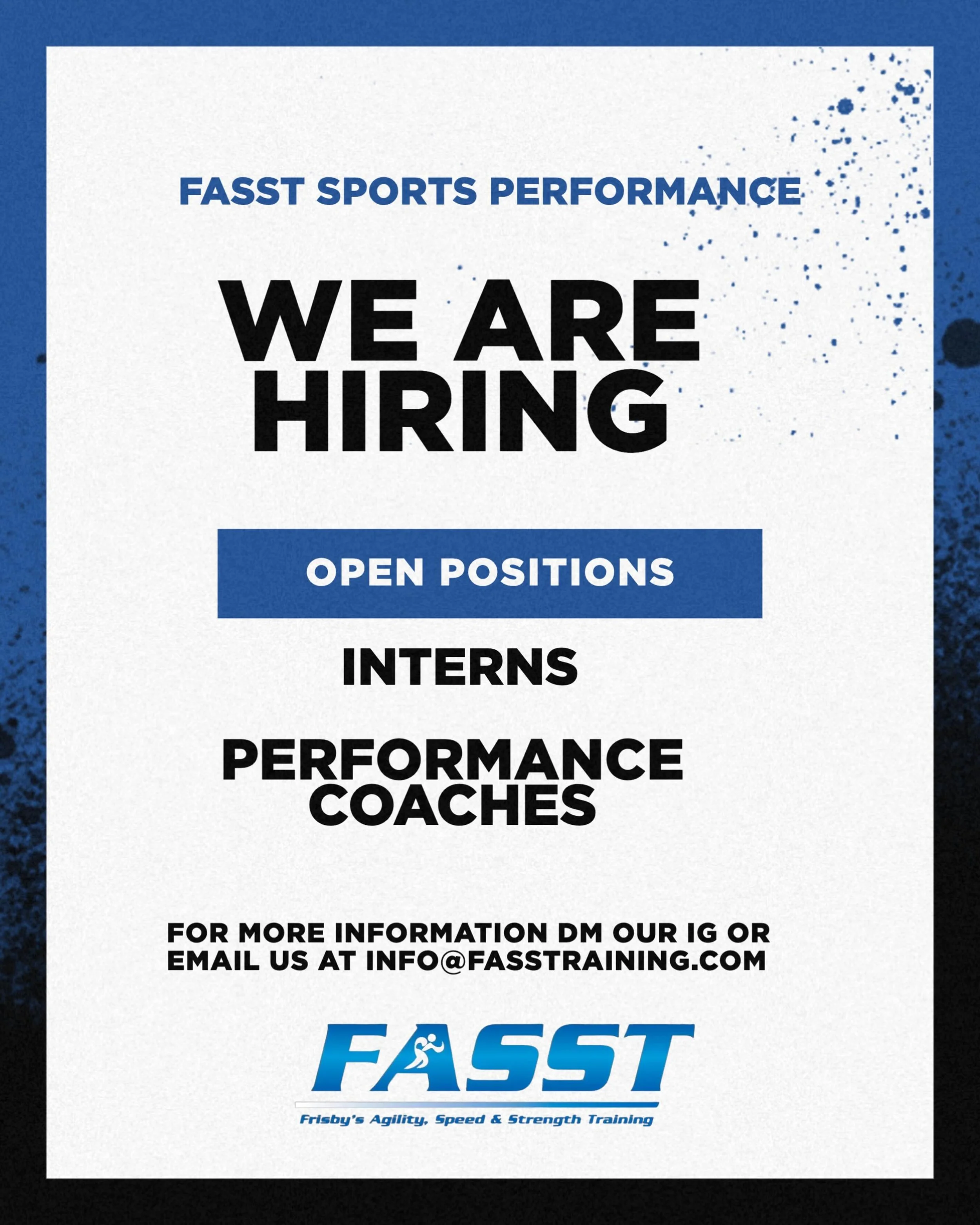 WE&rsquo;RE HIRING 🚨 Interns + Performance Coaches wanted. If you&rsquo;re passionate about sports, athletes, and creating energy every day then join the team behind the grind and come be part of something bigger. DM us if you&rsquo;re interested!
