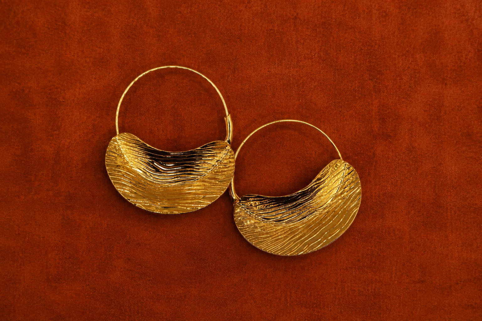 Zebra Print Hoops