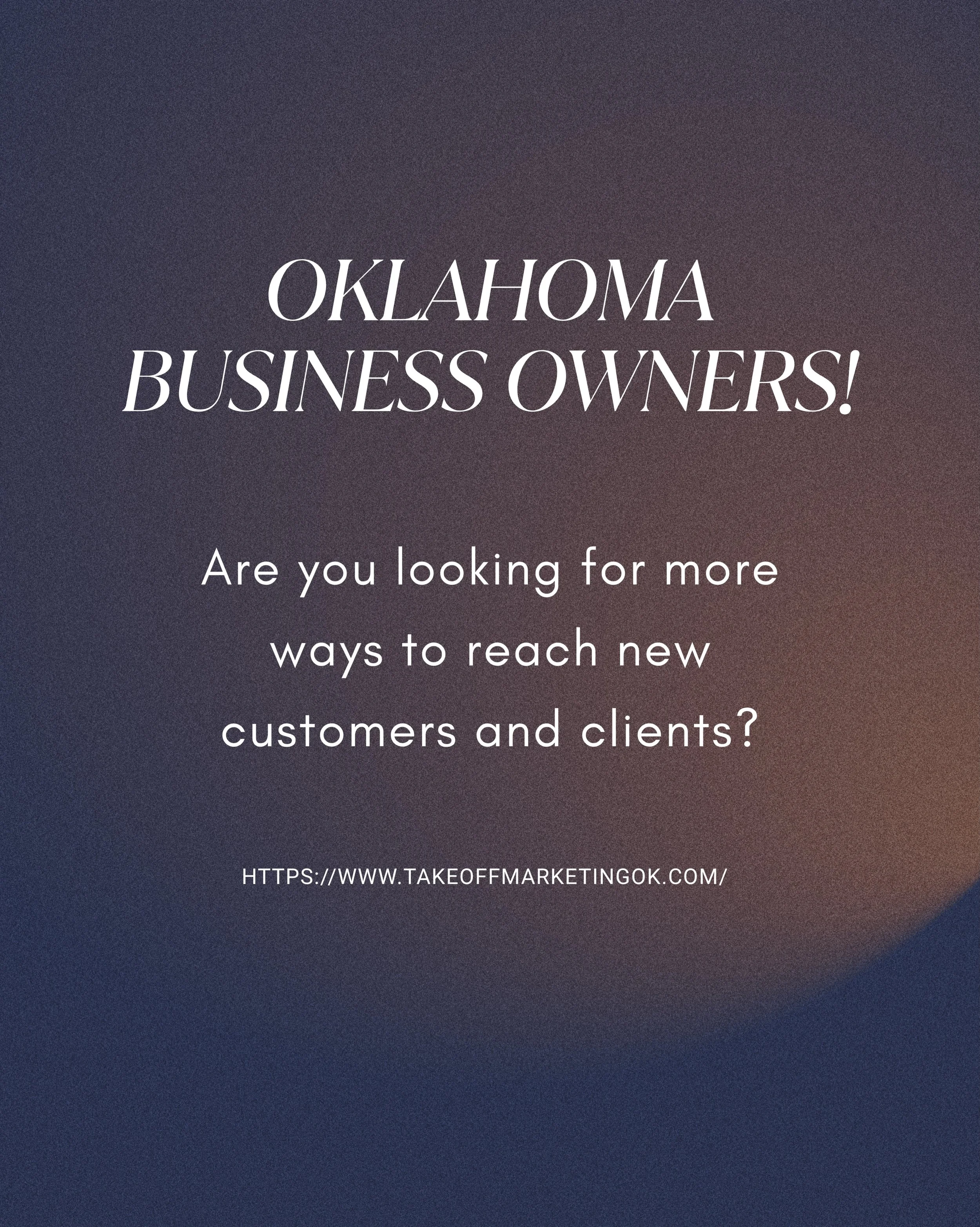Do you own a local business and have trouble getting new customers? 🤔

Do you own a service-based business and have trouble getting new clients?

Do you own a small business and have trouble getting noticed?

We&rsquo;d love to work with you! ✈️

We