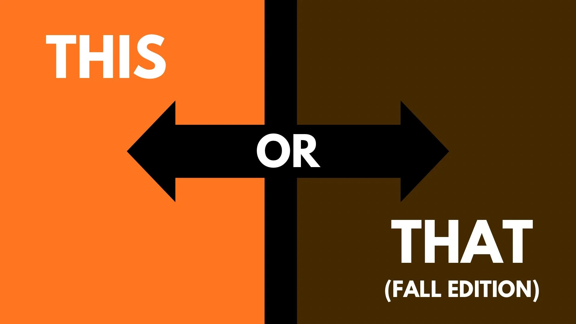 We&rsquo;d love to get to know you! 🍂 

So we put together some of the most controversial fall &ldquo;This or That&rdquo; questions.

Tell us you answers in the comments! 👇

#fallvibes #halloween #oklahoma #coffee #supportlocal