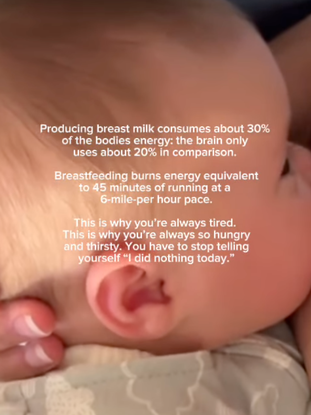 Breastfeeding face (reel)