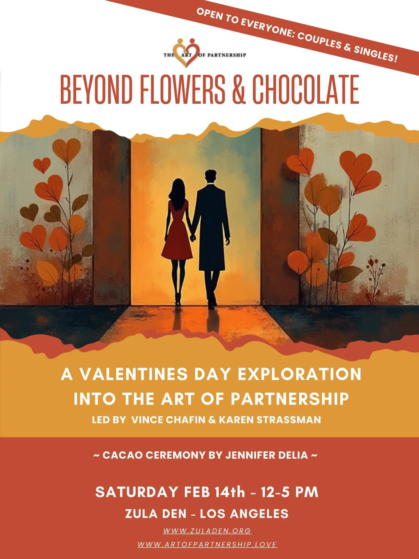 Los Angeles&hellip;Stronger relationships don&rsquo;t come from flowers and chocolate.

They come from practical tools and skills, and the support in how to use them.

Join us this Valentine&rsquo;s Day for:

Beyond Flowers &amp; Chocolate ❤️&zwj;🔥
