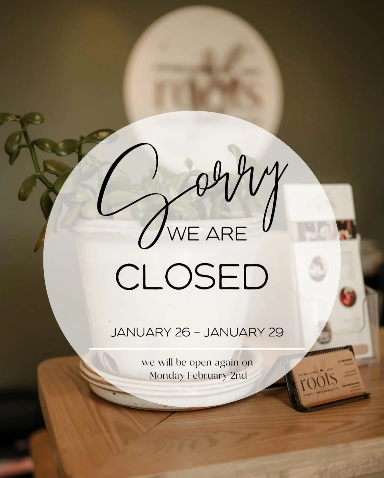 The office is closed this week, we are soaking up some family time! We will be back February 2nd, can&rsquo;t wait to see you!