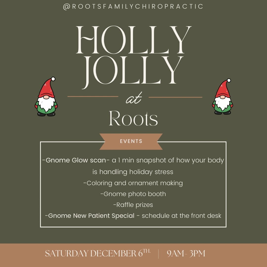 Ever wondered how YOUR nervous system is doing during the holiday chaos? 😅🎄
Come find out with our Gnome Glow HRV Scan &mdash; a 1-minute reading of your body&rsquo;s stress + adaptability!
We&rsquo;ll have:
🧙&zwj;♂️ Gnome photo booth
🎨 Coloring 