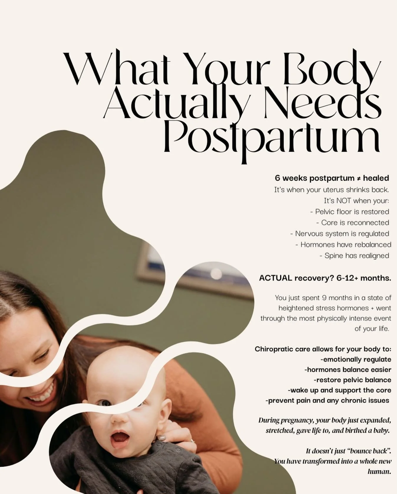 You&rsquo;ve been lied to about postpartum recovery.

&ldquo;Six weeks and you&rsquo;re cleared!&rdquo; they say.
As if your body just magically returns to its pre-pregnancy state. As if nine months of massive physical transformation and the most int