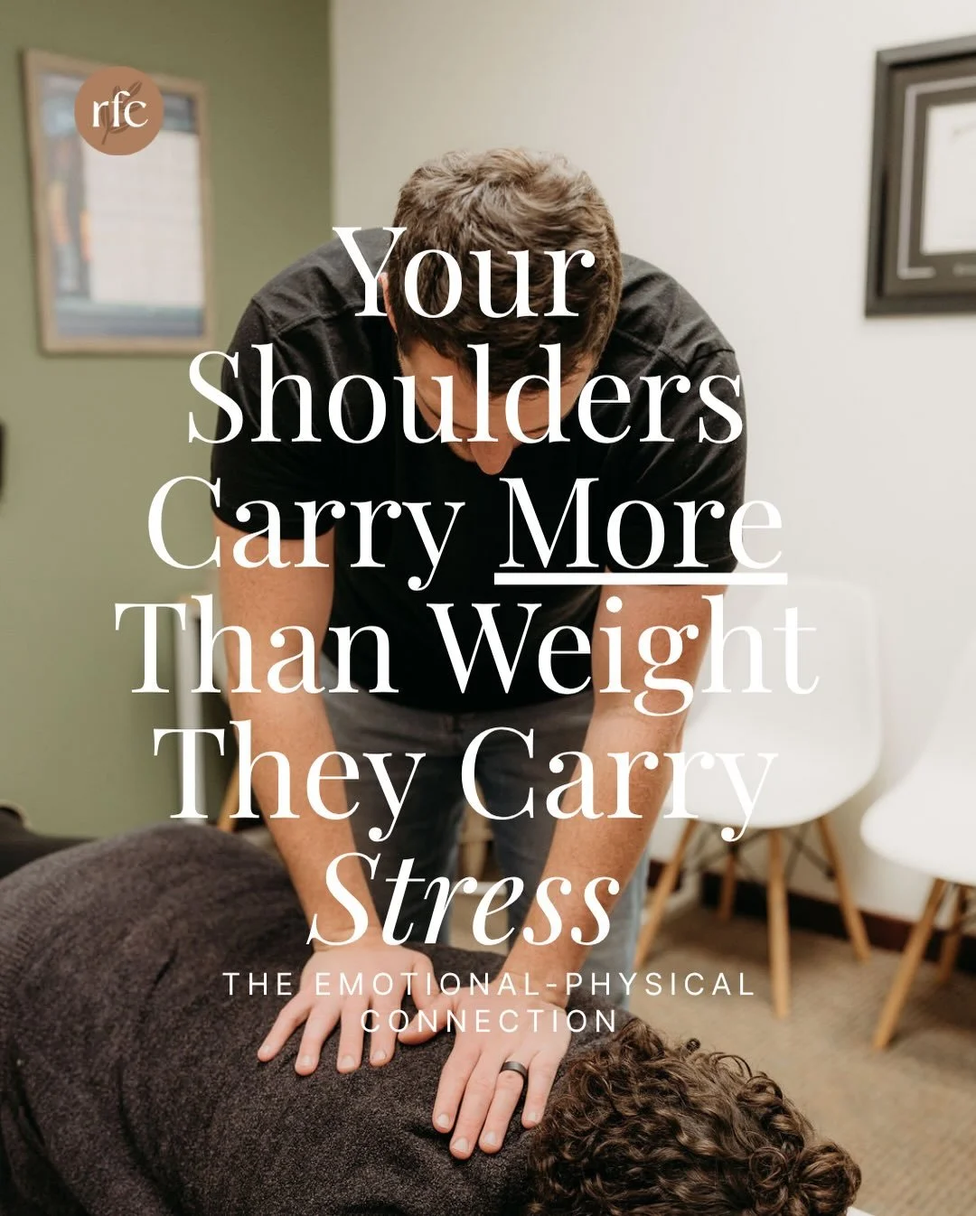 Close your eyes for a second and notice your shoulders right now. Are they up by your ears? Is your upper back tight? Are you clenching without even realizing it? 

&ldquo;Carrying the weight of the world on your shoulders&rdquo; - we say it casually