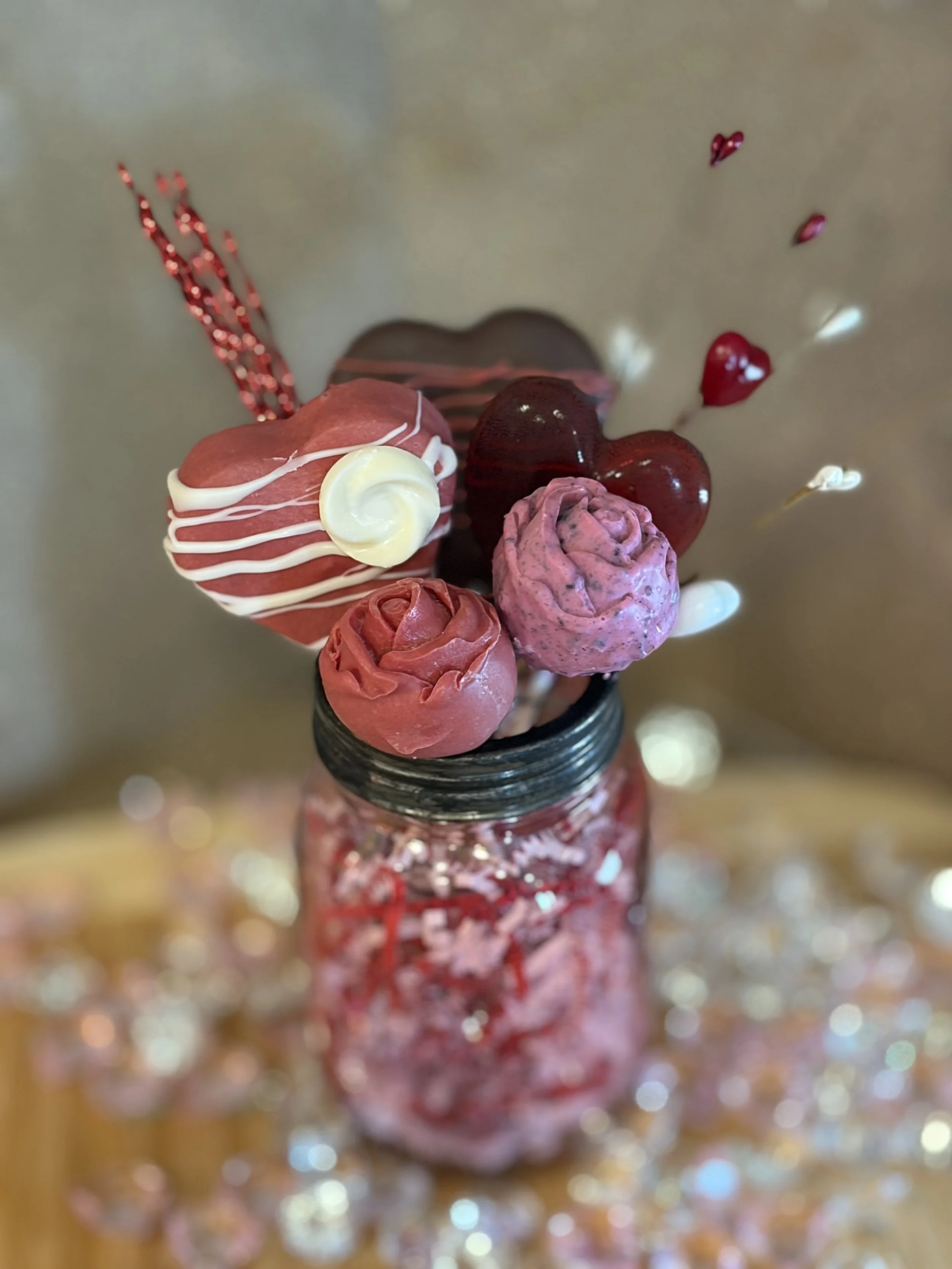 Small Valentines Cake Pop Bouquet