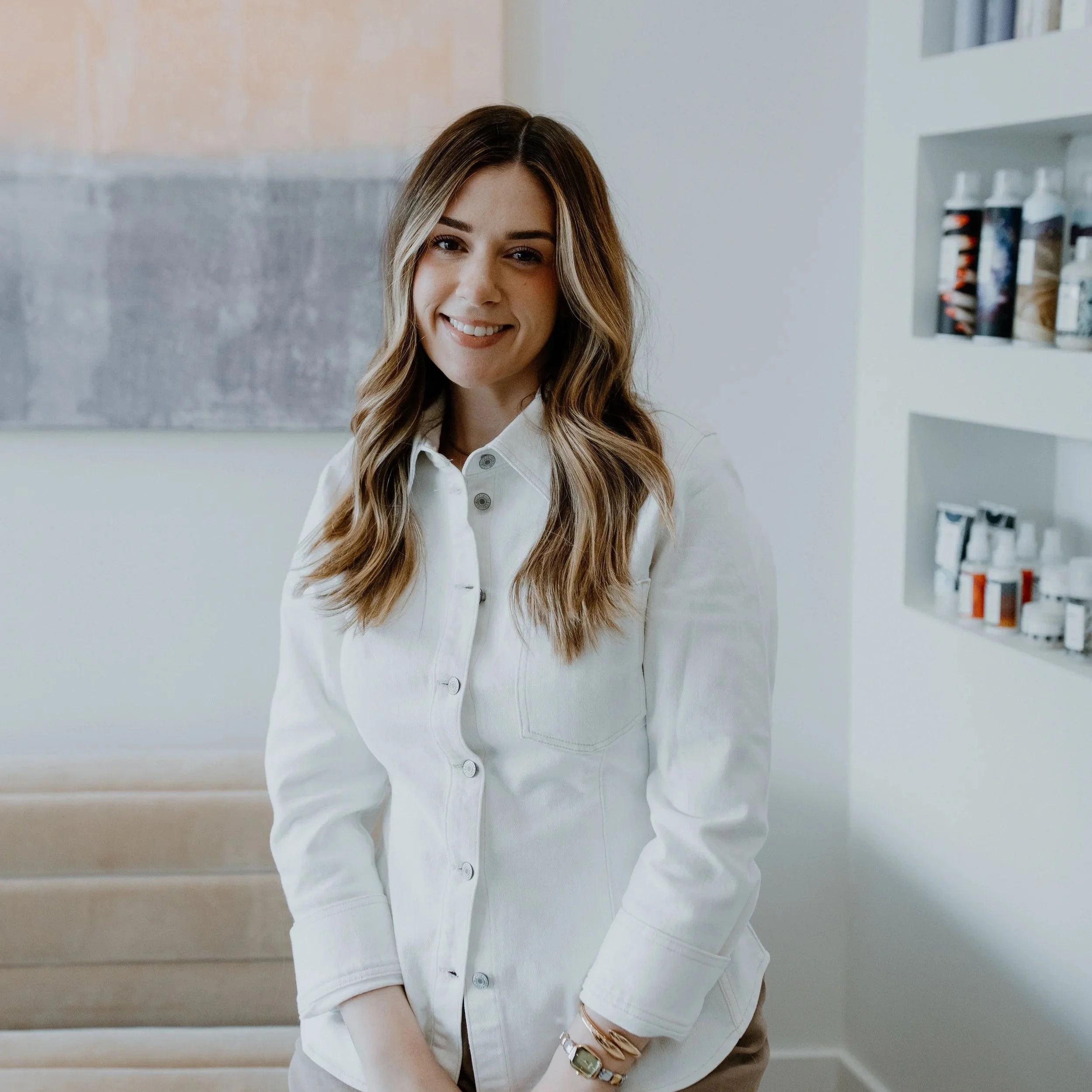 lived in blonde balayage hair color by The Mane Haven stylists