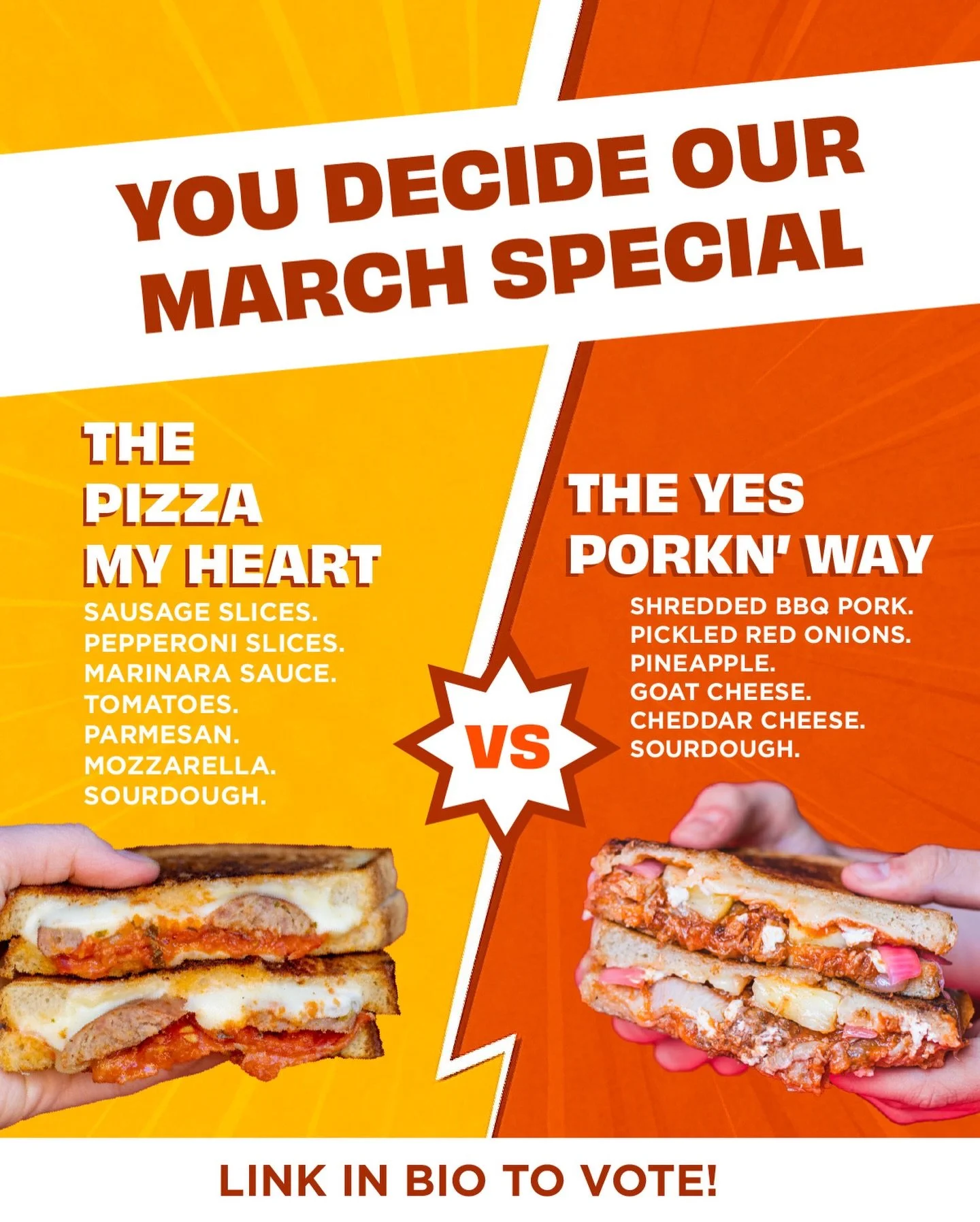 🍕THE PIZZA MY HEART OR 🍍THE YES PORKIN&rsquo; WAY
YOU DECIDE, LINK IN BIO 🔗