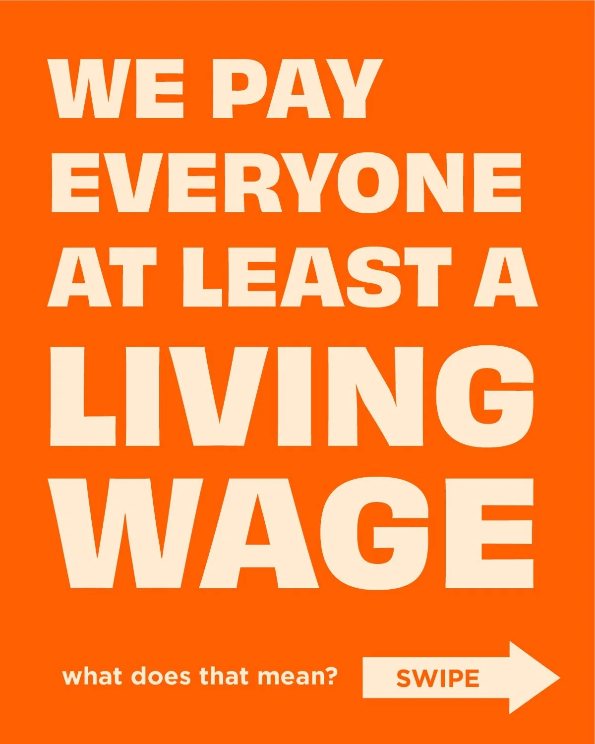 our mission is to be the most people-focused restaurant company we can imagine 💪

and making sure everyone in our company earns at least a living wage, on average, over the course of the year, is one of many ways we uphold this mission. read the gra