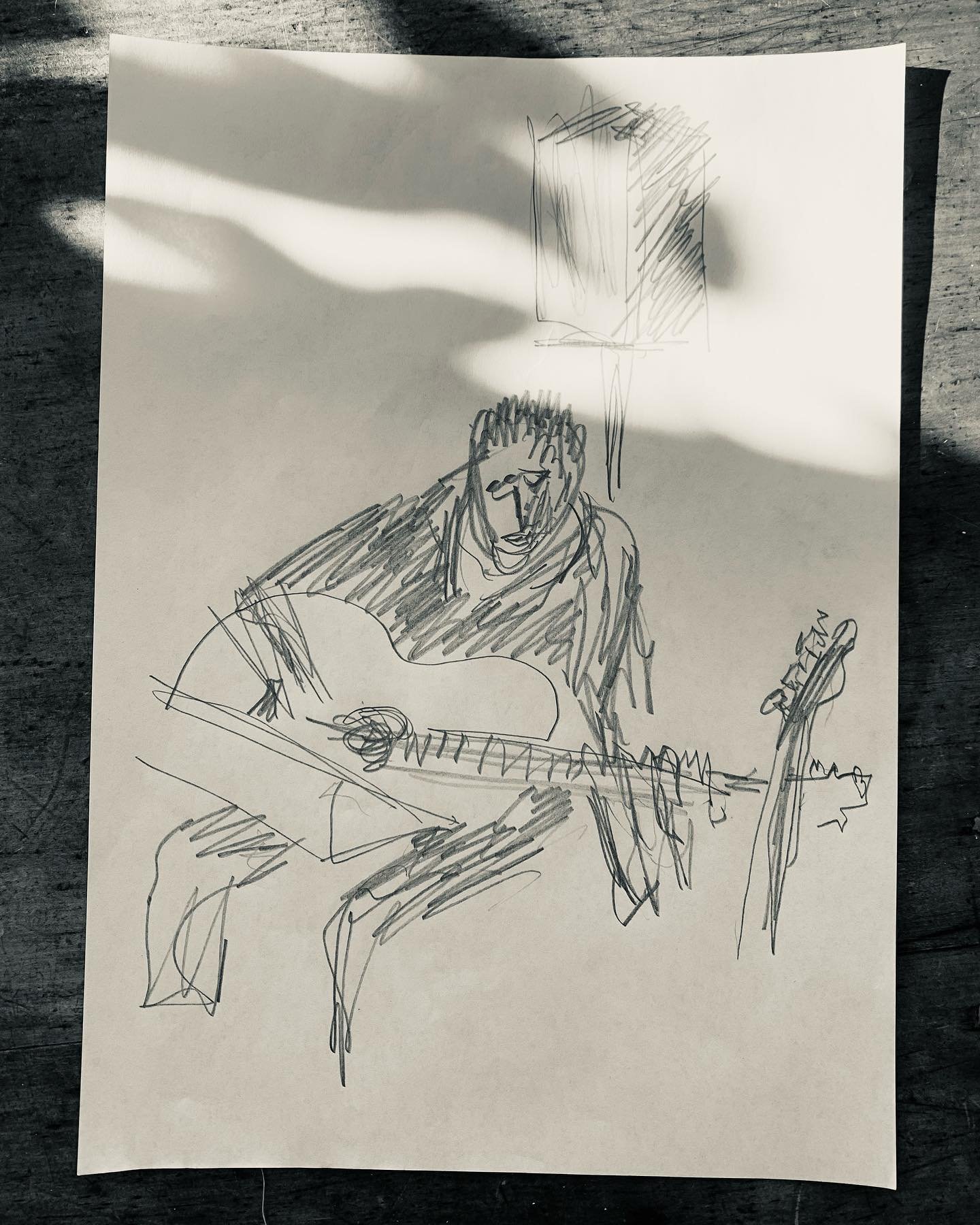 As Alluvium played their album from start to finish, we sketched in time. The music moved - so did our pencils. By the end, it felt like we&rsquo;d caught a quiet glimpse of who they are beneath the sound. Sketches by @rankin9352