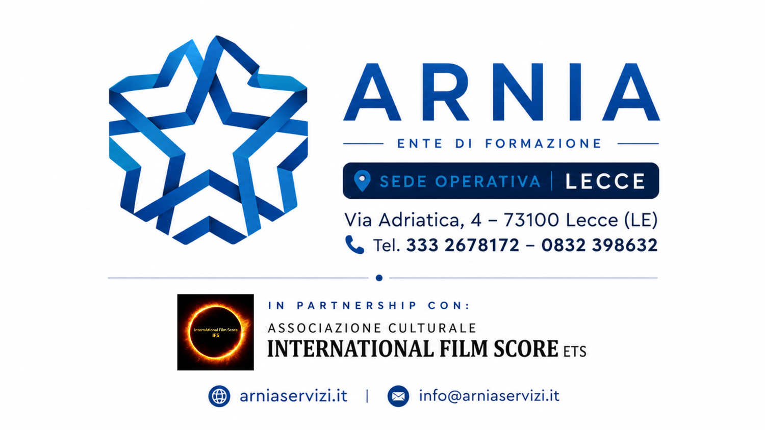 Arnia e International Film Score in partnership