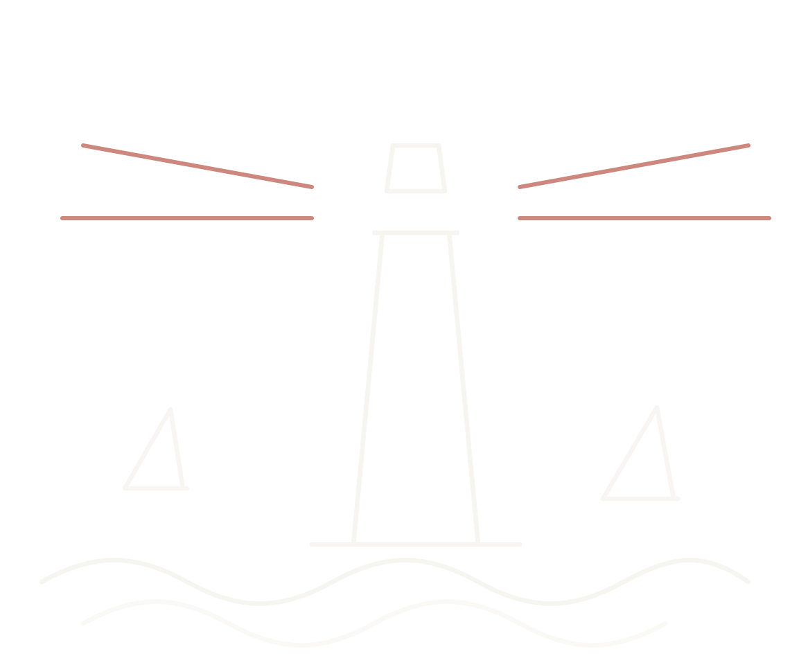 Lighthouse guiding ships toward a clear signal