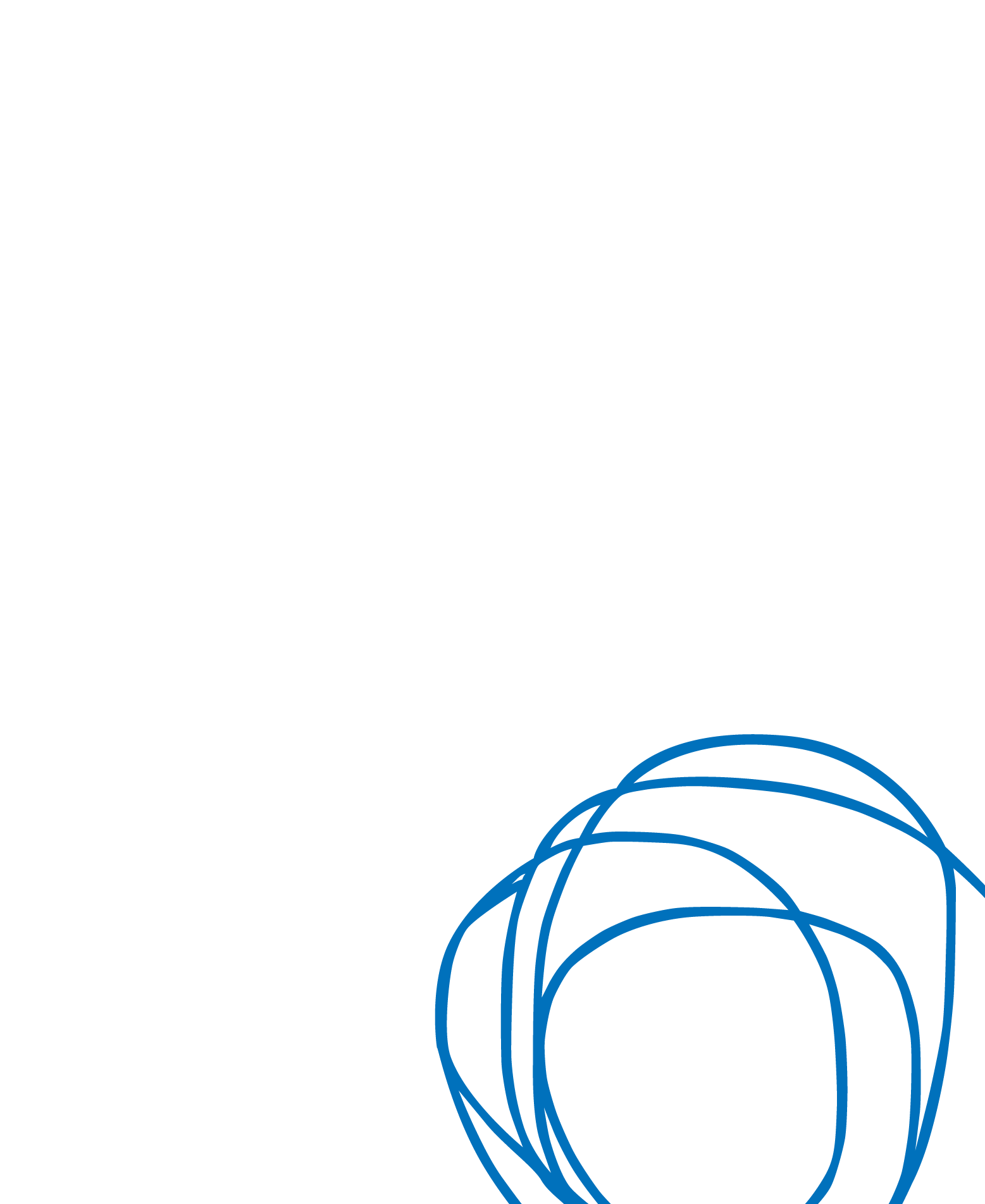 A black background with a blue wireframe sphere in the bottom right corner, and white geometric lines and shapes forming a network or graph pattern in the top left portion.