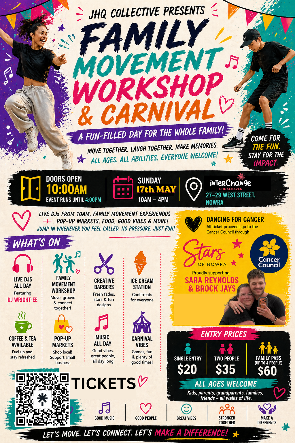 Single Entry - JHQ Family Workshop & Carnival - $10 Per Person