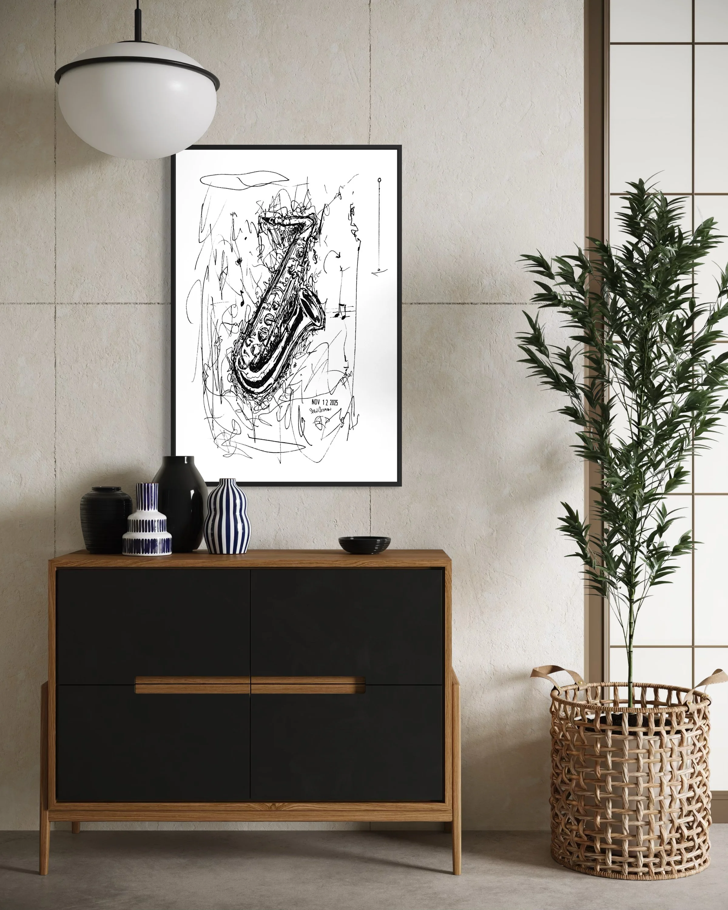 Alto-  Framed Canvas Art Print