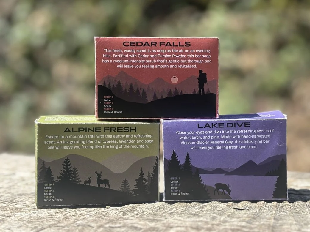 Package Design, Logo and Branding for Common Man Soap Company (2023) - Stow, Vermont