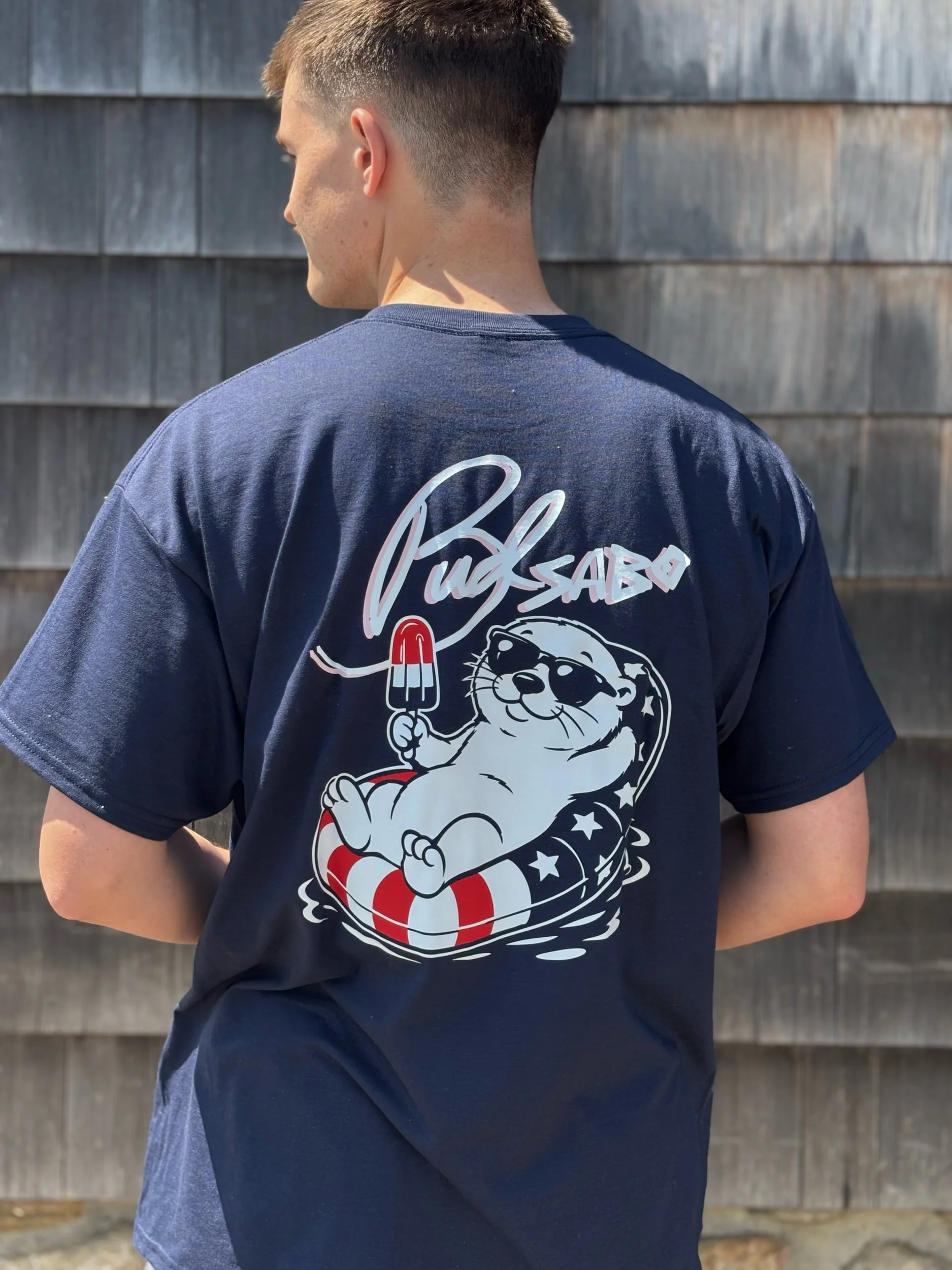 Bud Sabo 250 Double Sided Navy Tee