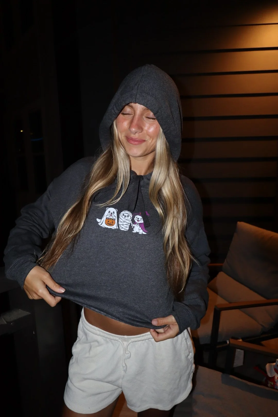 Spooky Buds Cropped Hoodie