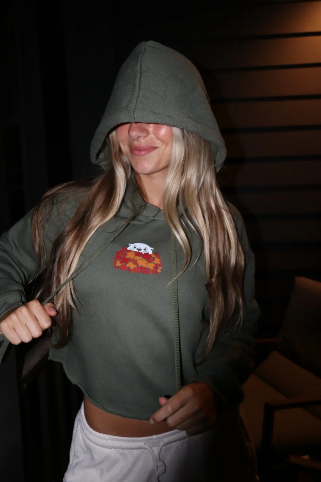 Autumn Bud Cropped Hoodie