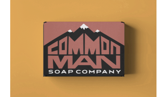 Package Design, Logo and Branding for Common Man Soap Company (2023) - Stow, Vermont