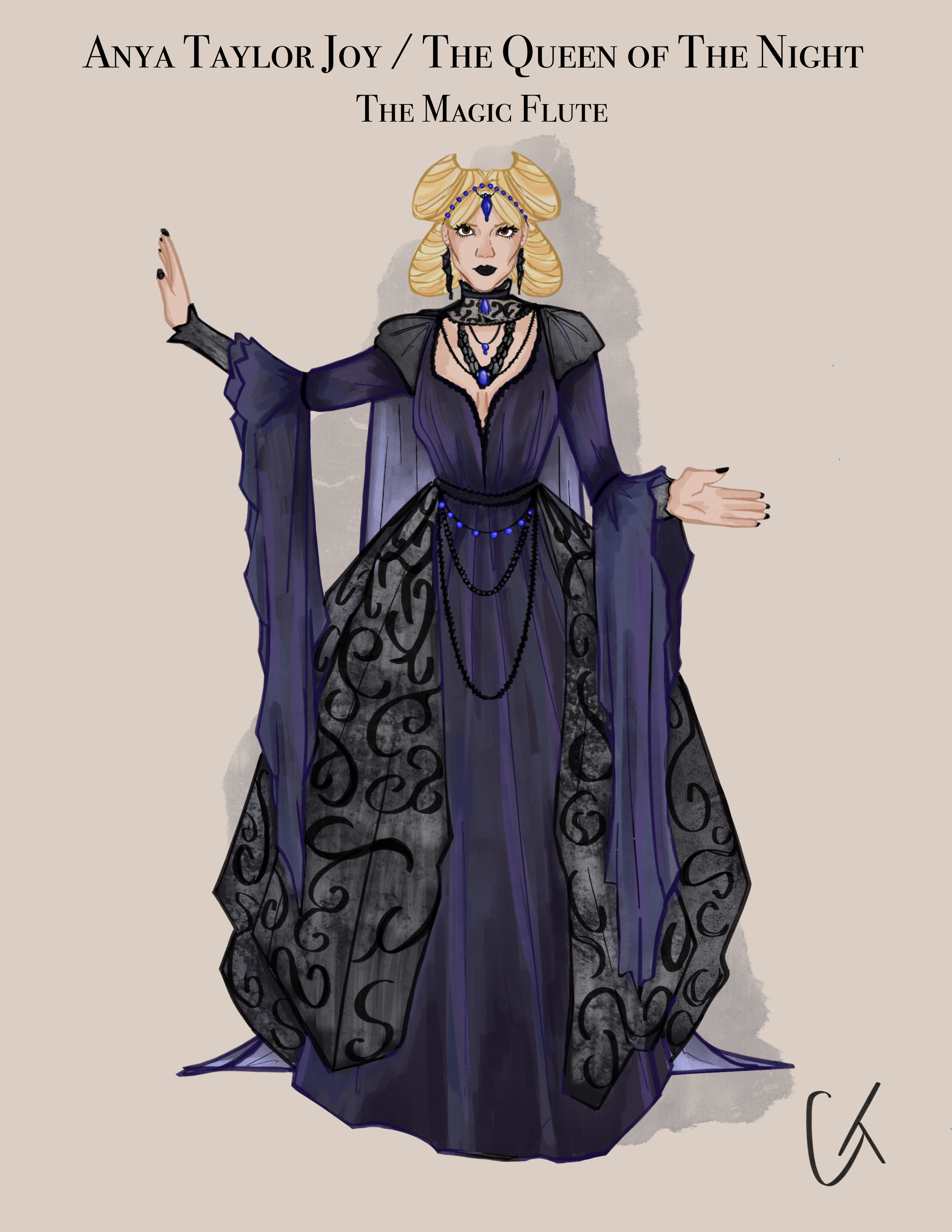 The Magic Flute - Anya Taylor Joy - Design Concept/Rendering (Digital)