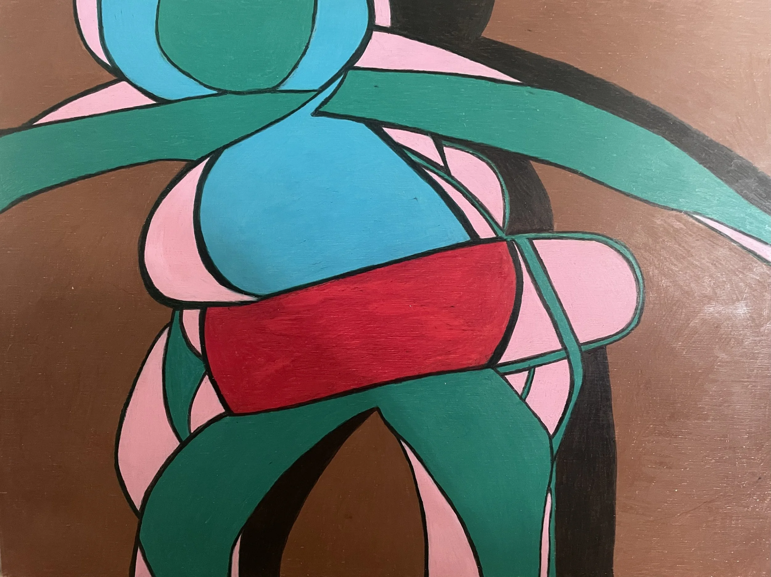 "Layers of Self" (2026) Original Artwork by McAllister© Oil-based color pencil on birch panel. 12” x 16” 