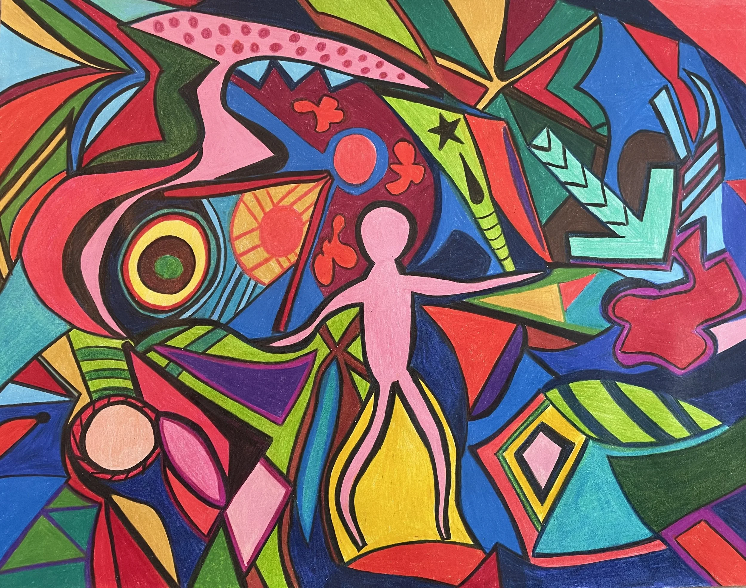 "Lost"
Original Artwork by Kristin Schultz 2025 ©
Medium: Oil-based colored pencils on paper
Size: 11" X 14"  in a stained black wood custom frame 21" x 25"