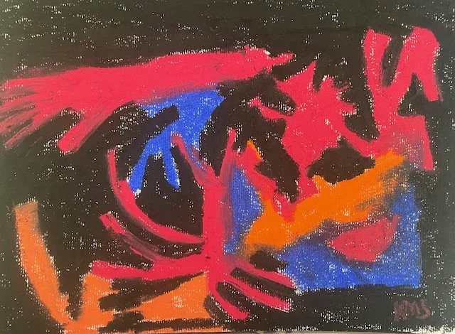 Untitled (2025) Oil Pastel, 9" x 12" Original Artwork by Kristin Schultz © 