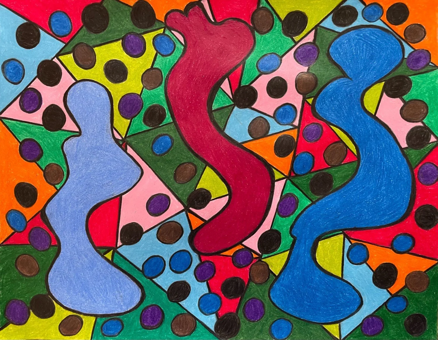 "Celebration of Our Uniqueness" 
Original Artwork by Kristin Schultz 2026 ©
Medium: Oil-based colored pencils on paper, 11" X 14"