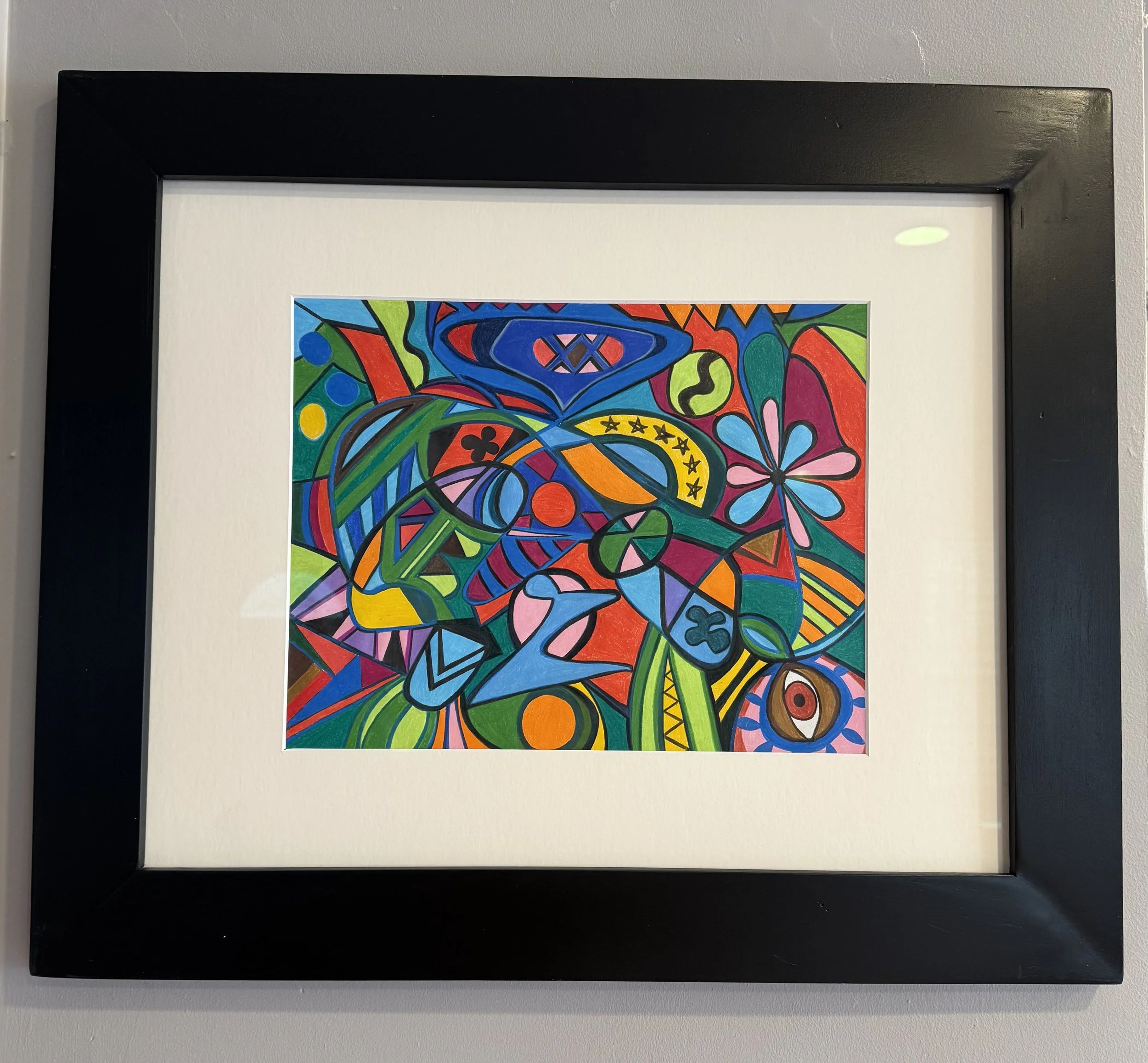 "Adapting" Original Artwork by Kristin Schultz 2025 © Medium: Oil-based colored pencils on paper Size: 11"X14"