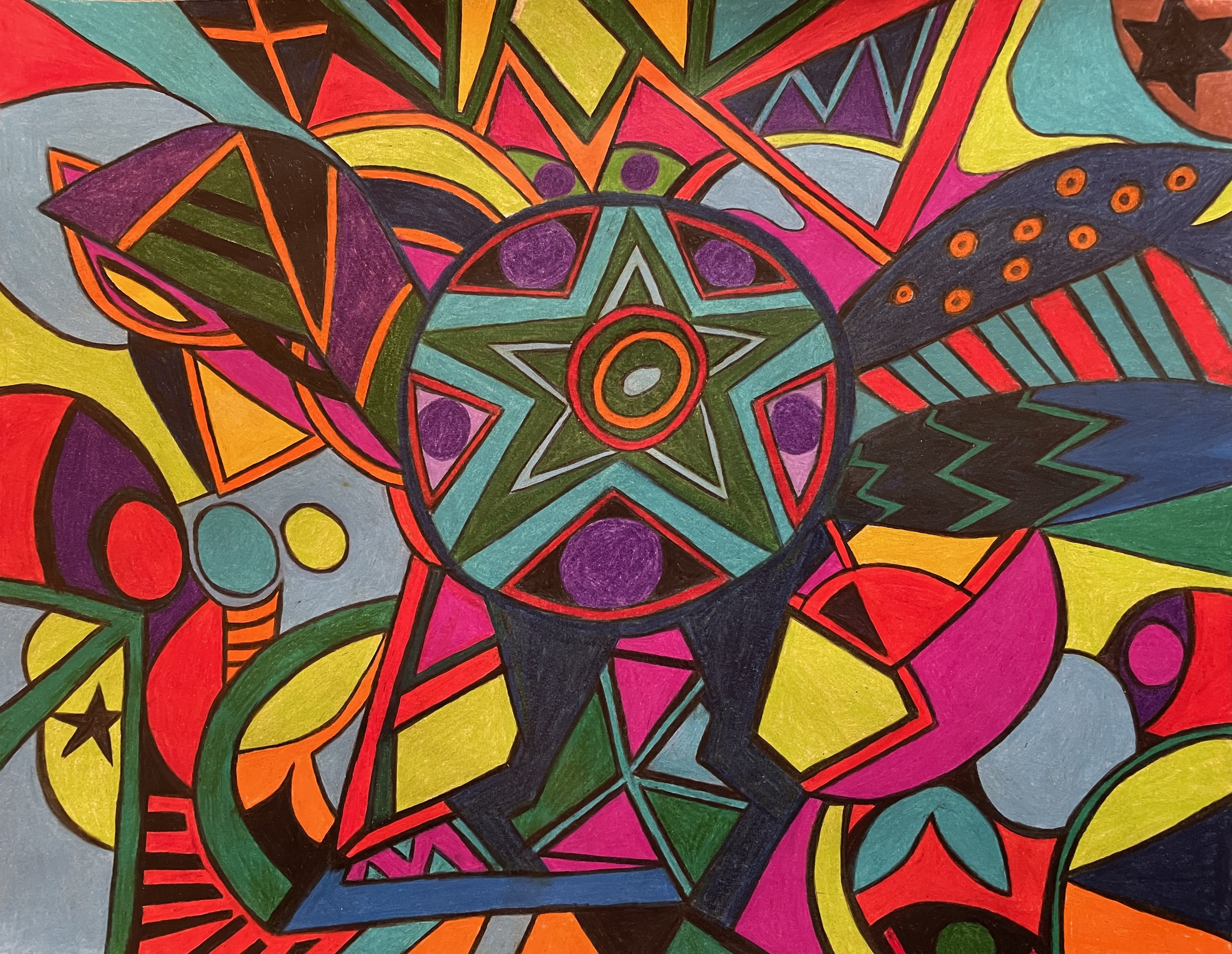 "Multiple Aspirations" Original Artwork by Kristin Schultz 2026 ©
Medium: Oil-based colored pencils on paper
Size: 11" X 14"