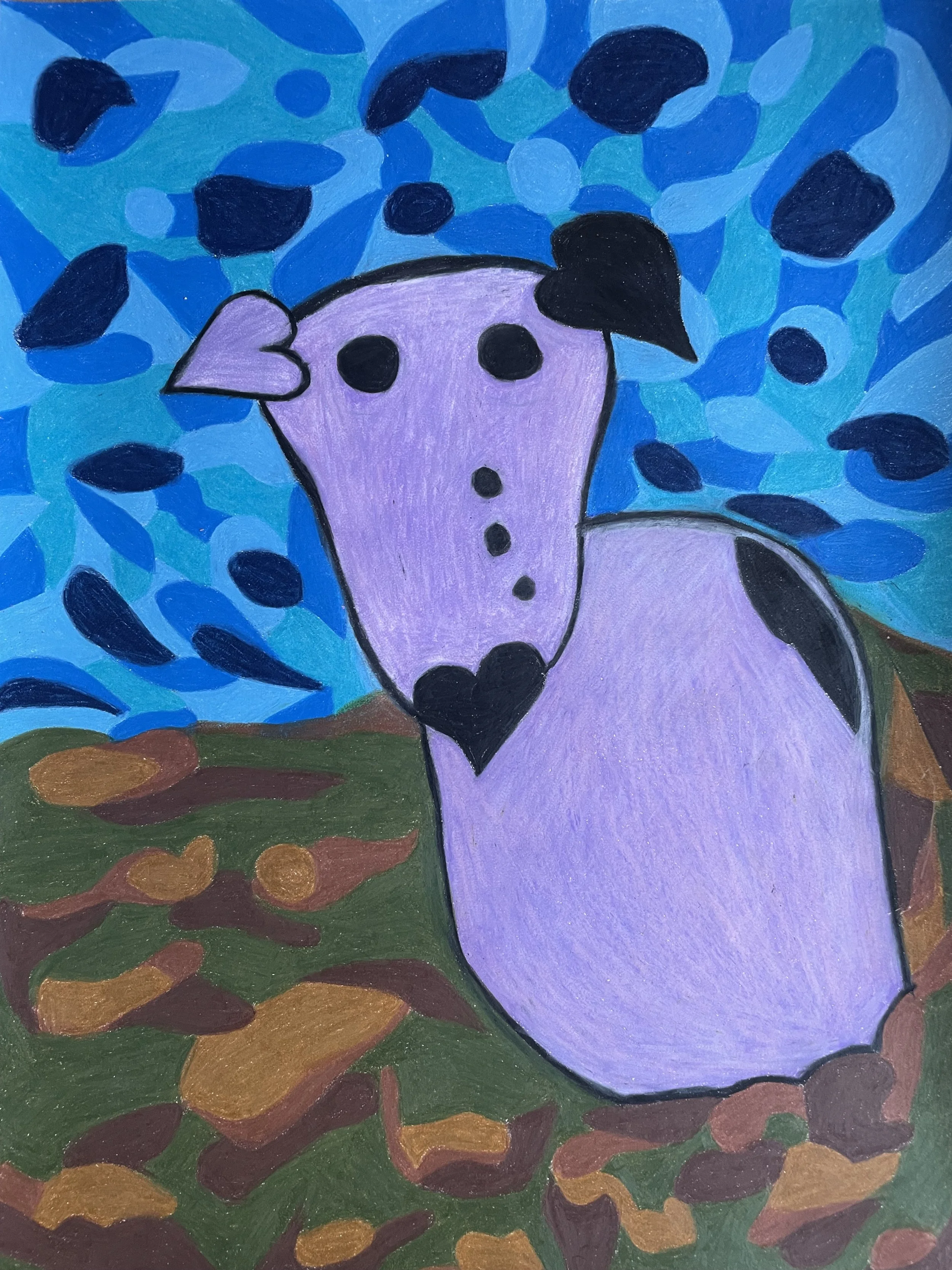 "Loe" (2025) Original Artwork by McAllister© Oil-based colored pencil on paper, 9" X 11"
Private Collection
