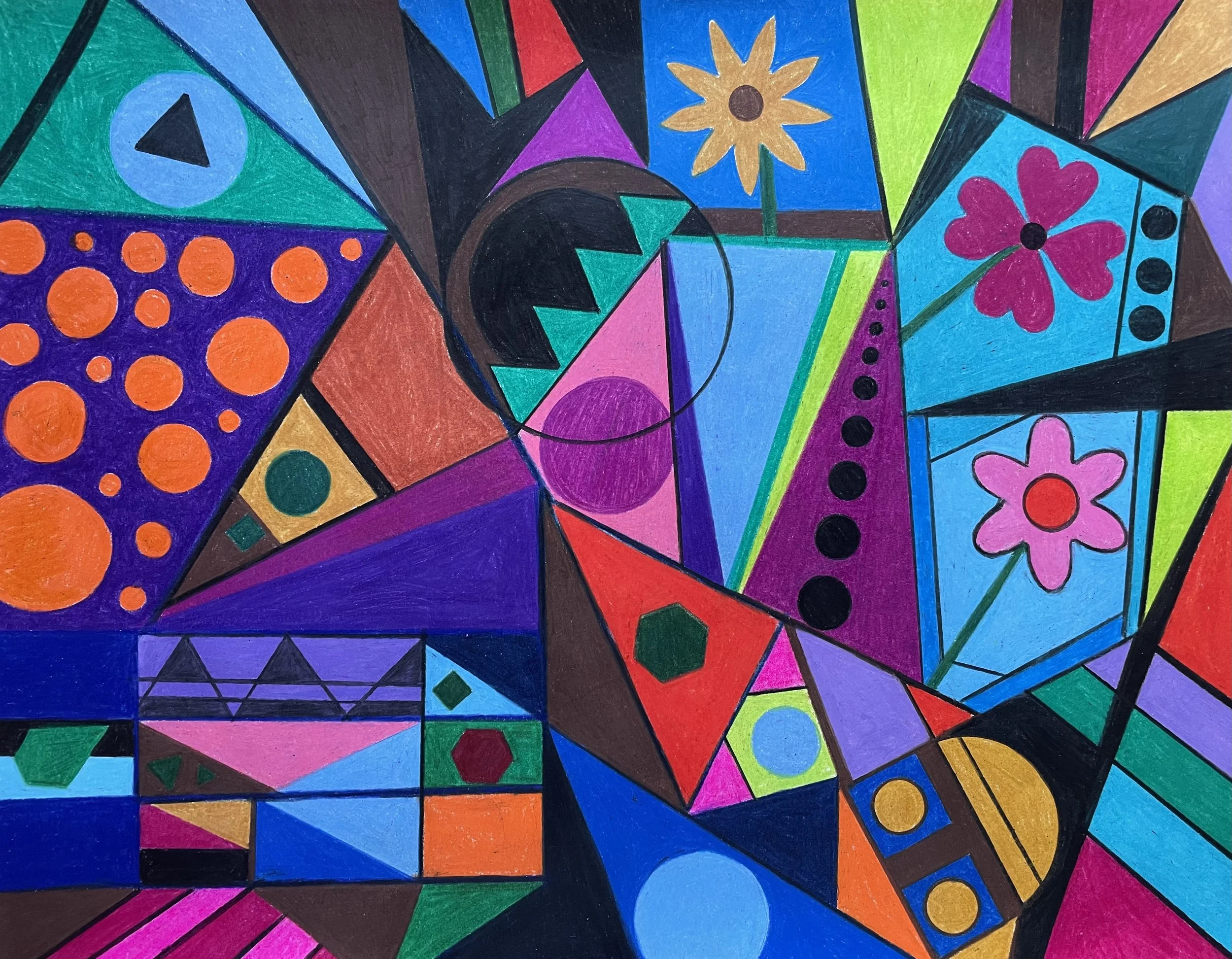 "Memories of Childhood" (2026) Original Artwork by McAllister© Oil-based colored pencil on paper, 11" X 14" 