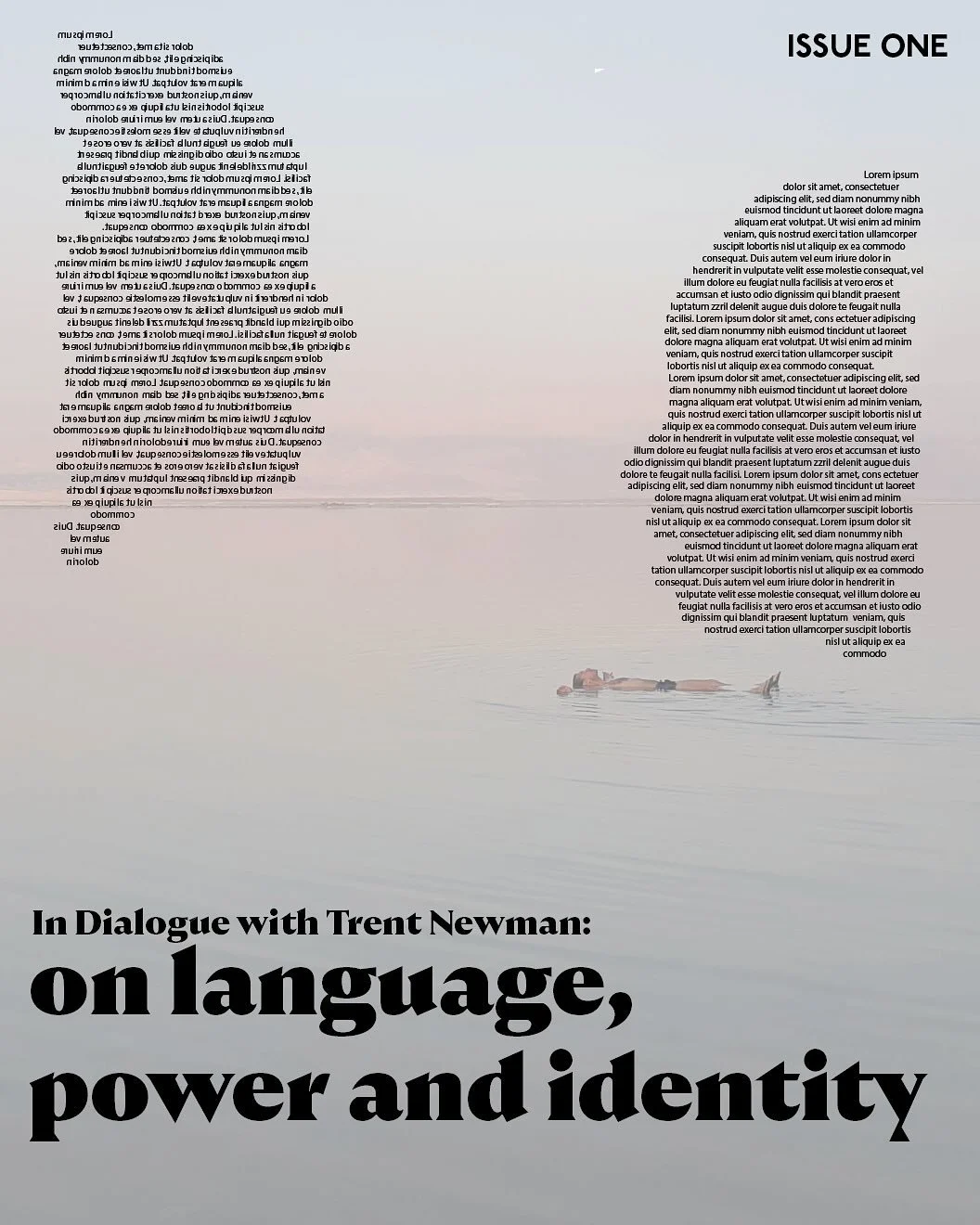 Issue One Spotlight | In conversation with @trennoslens discussing language, power, and identity through the lens of decades of experience, relationships, and learnings.

Read the full interview at the link in bio 💭